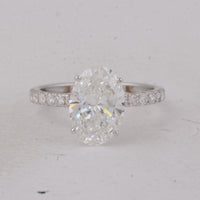 2.87 Carats Lab Grown Diamond 14K Gold Ring