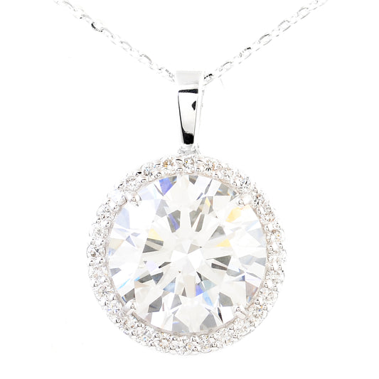 5.30 Carats Lab Grown Diamond 14K Gold Pendant