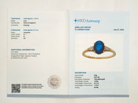 1.83 Ct Oval Natural Sapphire 14K Gold Ring