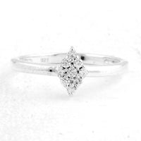 0.35 Ct Round Cubic Zirconia 925 Sterling Silver Ring