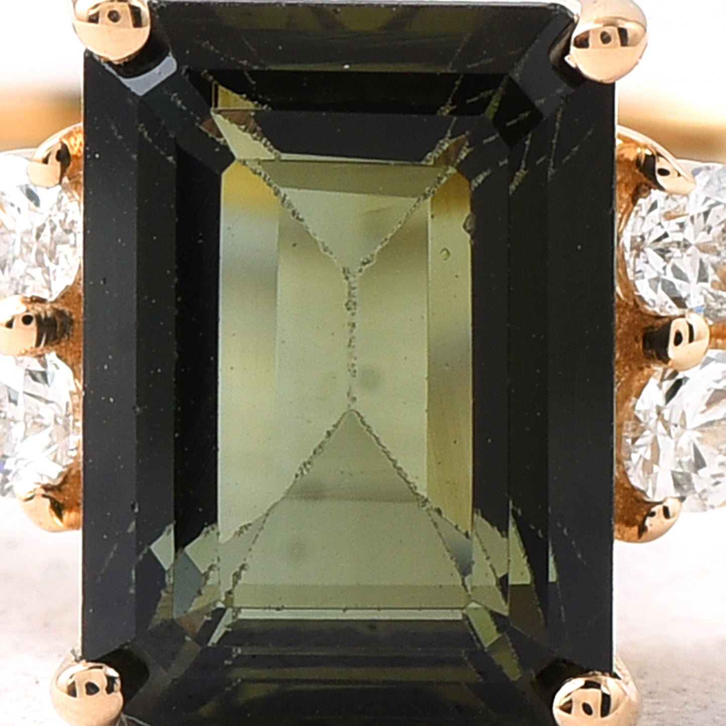 2.22 Ct Octagon Tourmaline 14K Gold Ring