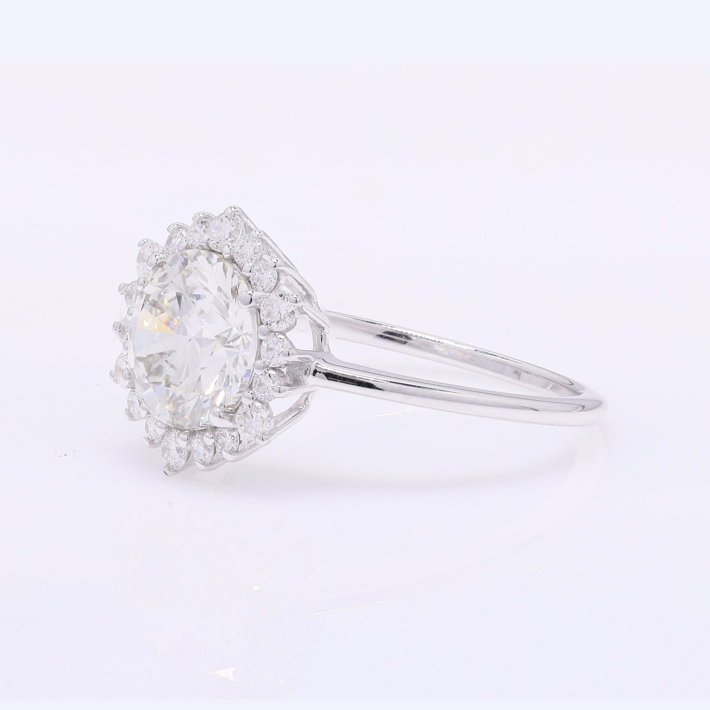 2.31 Carats Lab Grown Diamond 14K Gold Ring