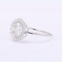 2.31 Carats Lab Grown Diamond 14K Gold Ring