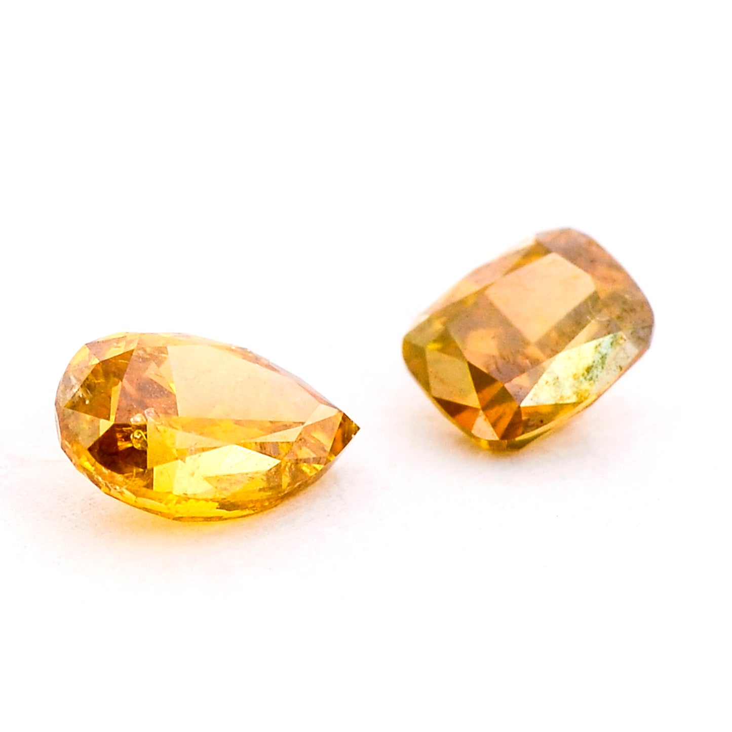 0.78 Yellow Diamond Pear, Cushion Loose Diamond