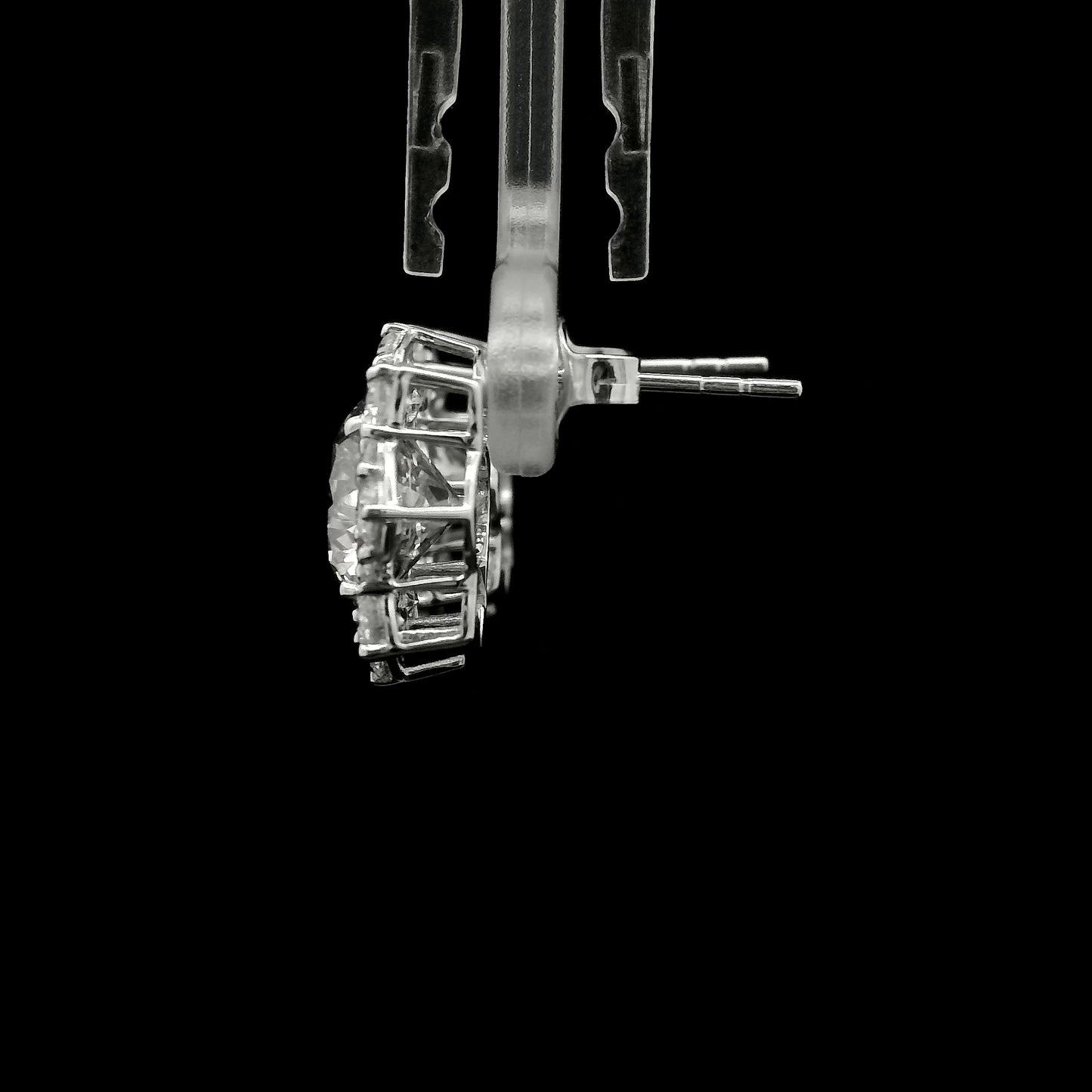 5.13 Ct Round Lab Grown Diamond 14K Gold Earrings
