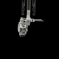 5.13 Ct Round Lab Grown Diamond 14K Gold Earrings