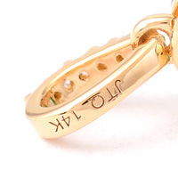 3.31 Ct Oval Mixed Cut, Octagon Step Cut Natural Emerald 14K Gold Pendant