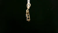 2.07 Ct Oval Mixed Cut Natural Corundum Sapphire 14K Gold Pendant