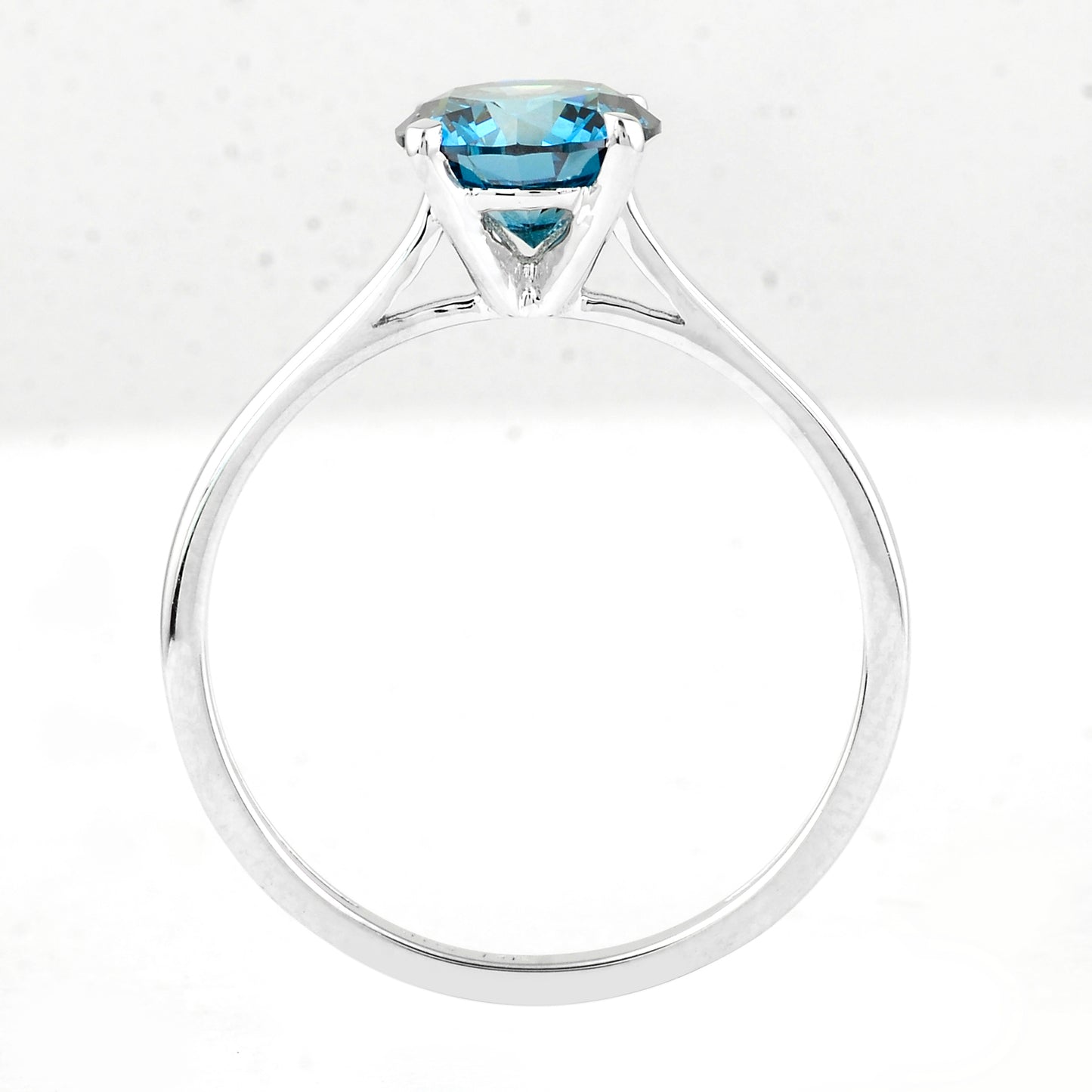 1.33 Carats Blue Lab Grown Diamond 14K Gold Ring