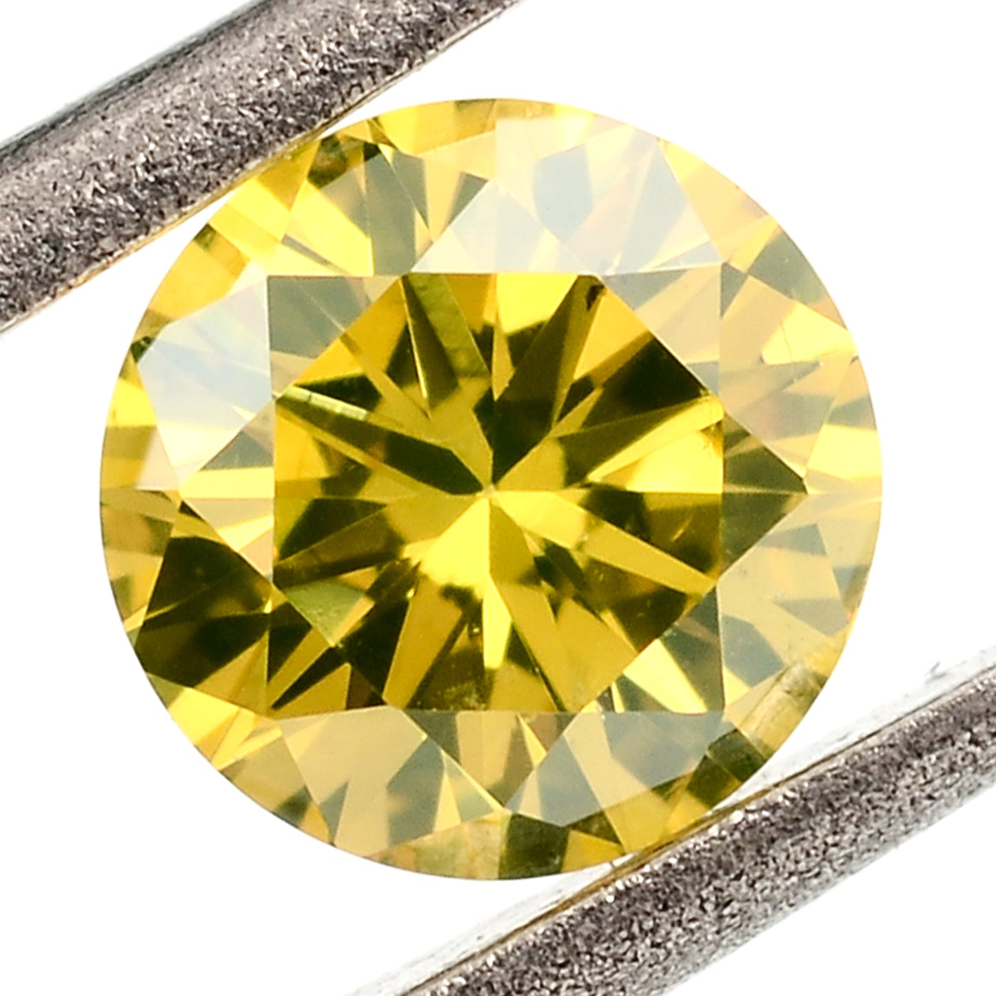 0.54 Yellow Diamond Round Loose Gemstone