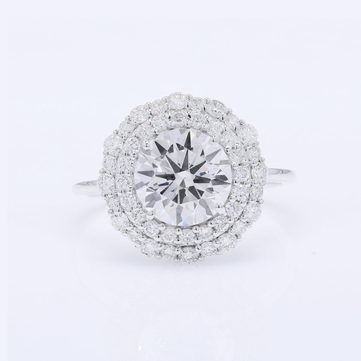 2.81 Carats Lab Grown Diamond 14K Gold Ring