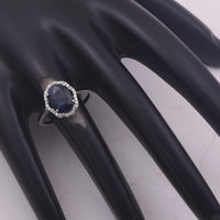 2.69 Ct Oval Mixed Cut Natural Sapphire 950 Platinum Ring