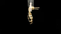 3.39 Ct Square Tourmaline 14K Gold Earrings