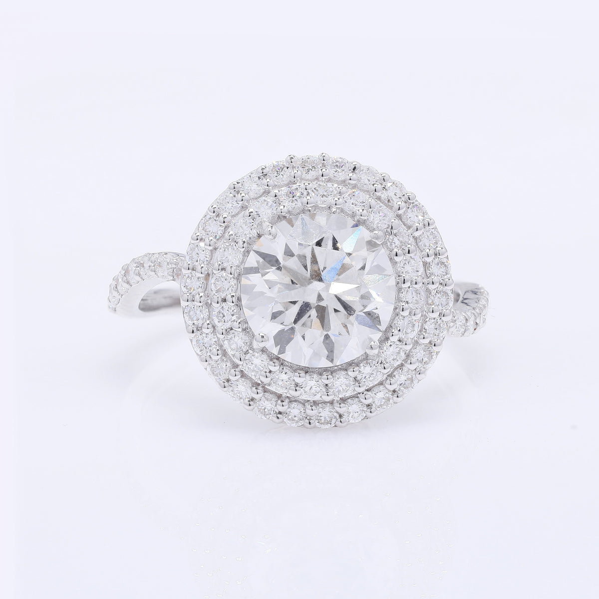 2.79 Carats Lab Grown Diamond 14K Gold Ring
