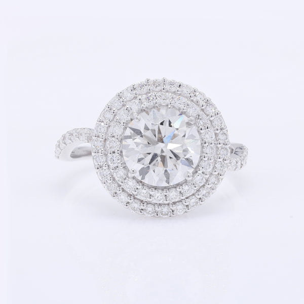 2.79 Carats Lab Grown Diamond 14K Gold Ring
