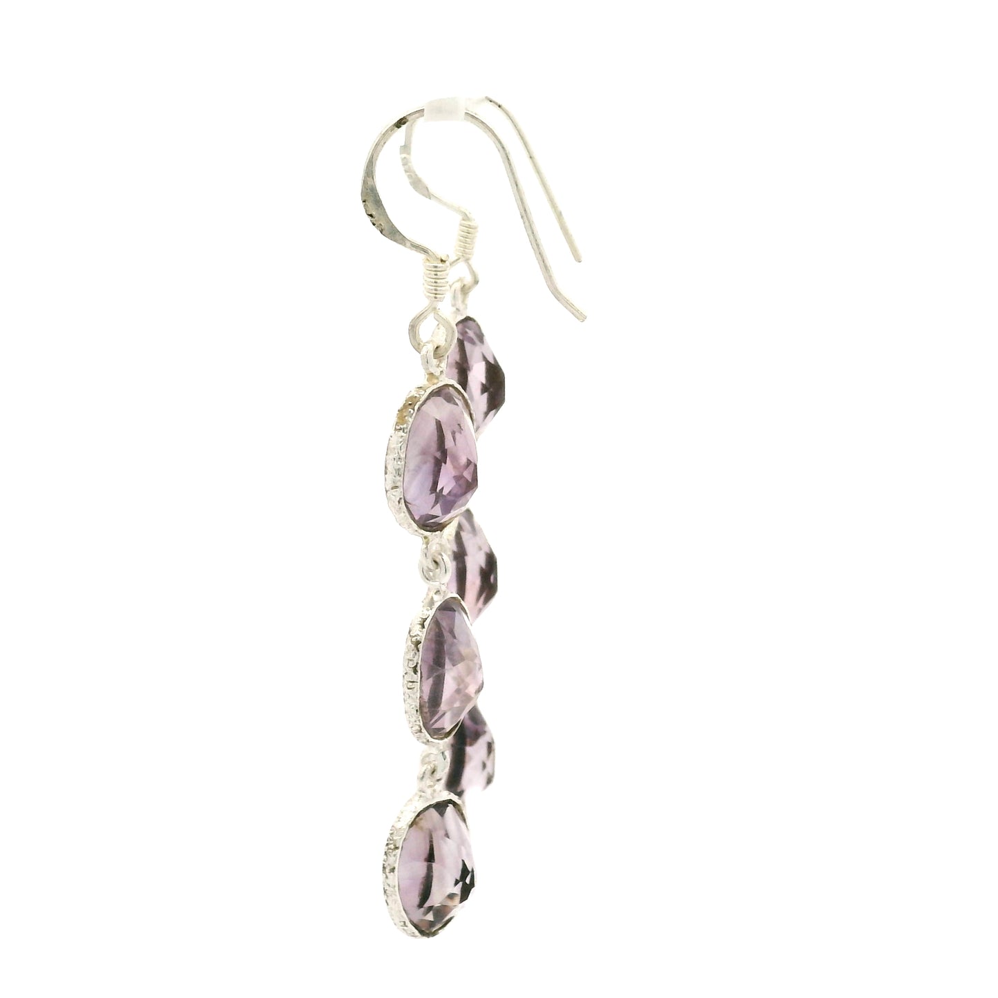 10.35 Ct Amethyst 925 Sterling Silver Earrings