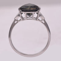 2.38 Ct Triangle Mixed Cut Natural Tourmaline 950 Platinum Ring
