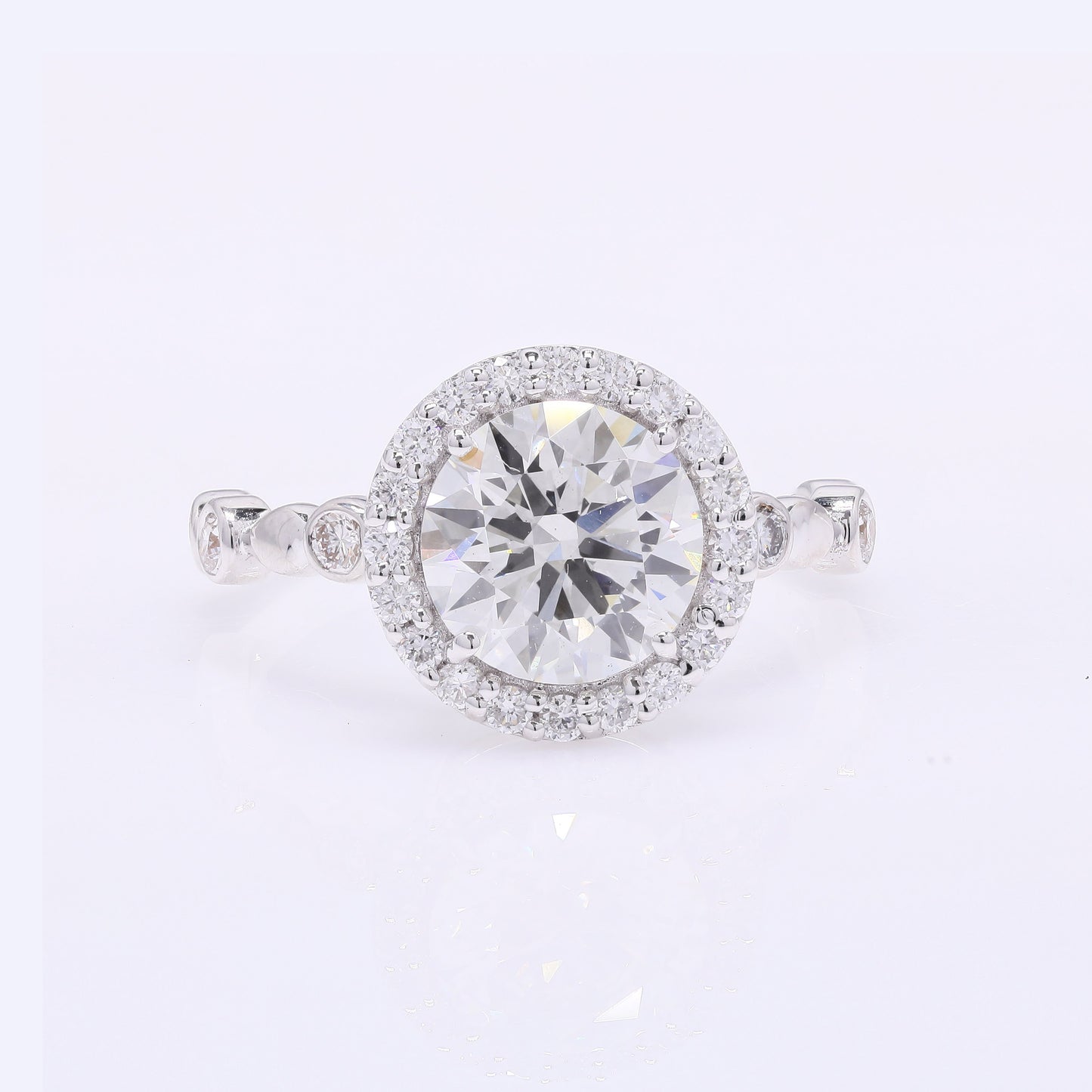 2.41 Carats Lab Grown Diamond 14K Gold Ring