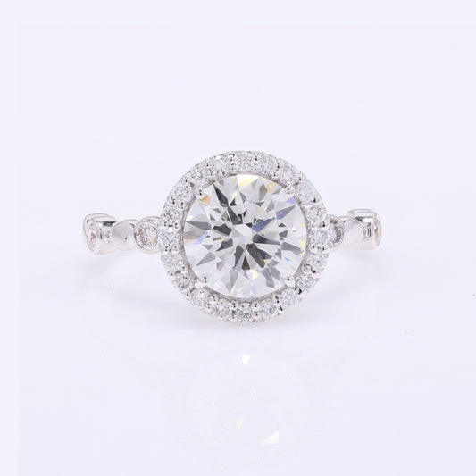 2.41 Carats Lab Grown Diamond 14K Gold Ring