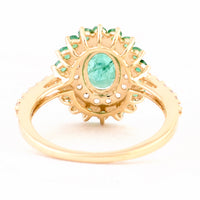 1.72 Ct Oval Emerald 14K Gold Ring