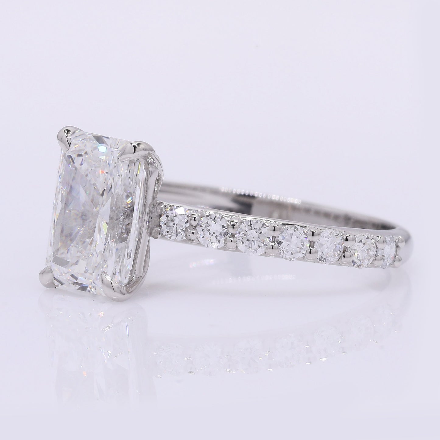 2.40 Carats Lab Grown Diamond 950 Platinum Ring