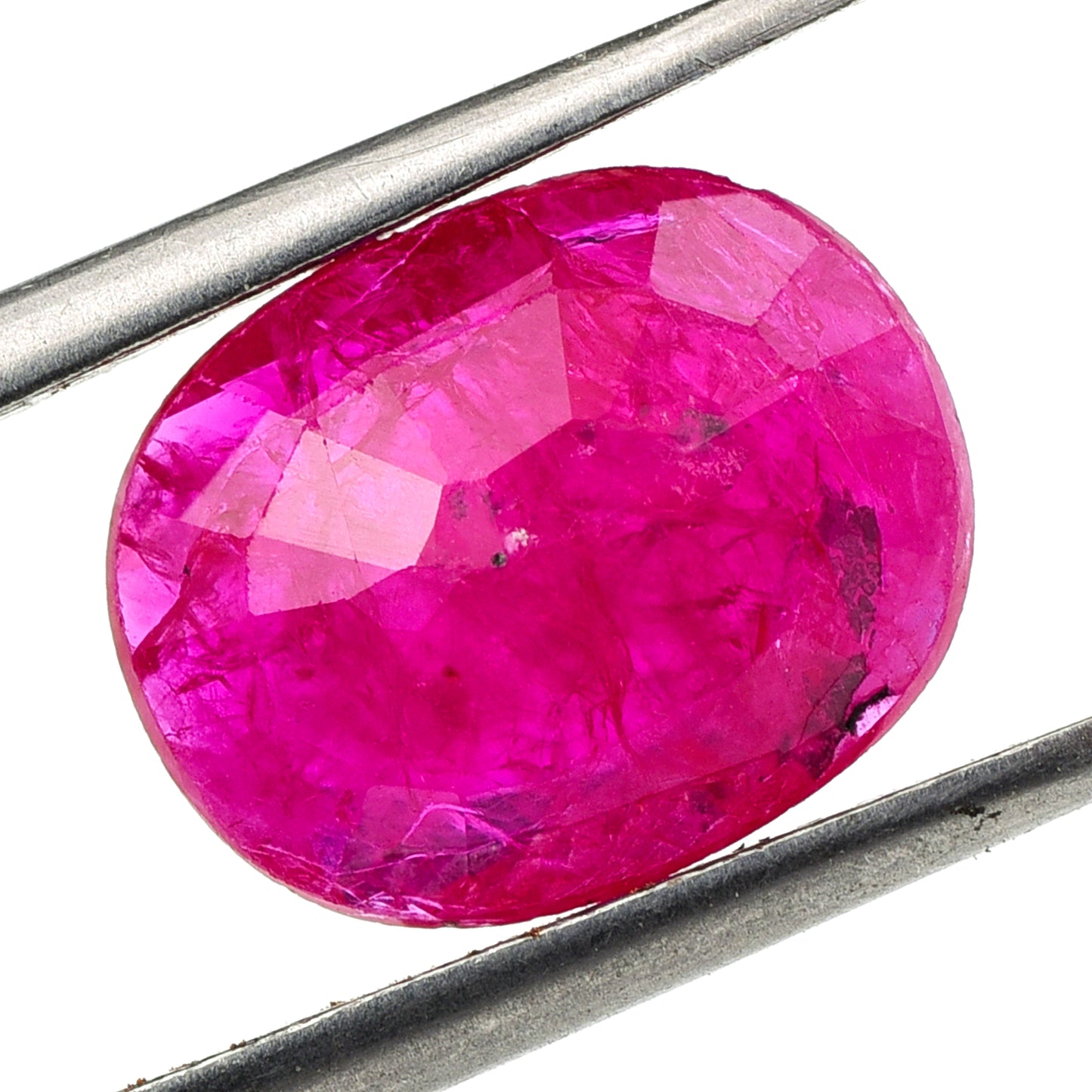 3.21 Natural Corundum Ruby Oval Mixed Cut Gemstone