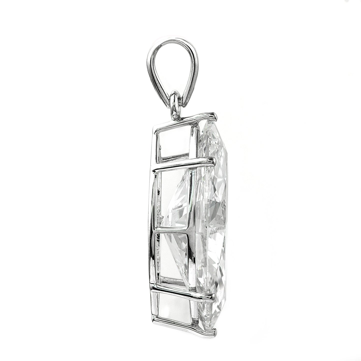 4.90 Ct Marquise Brilliant Lab Grown Diamond 14K Gold Pendant