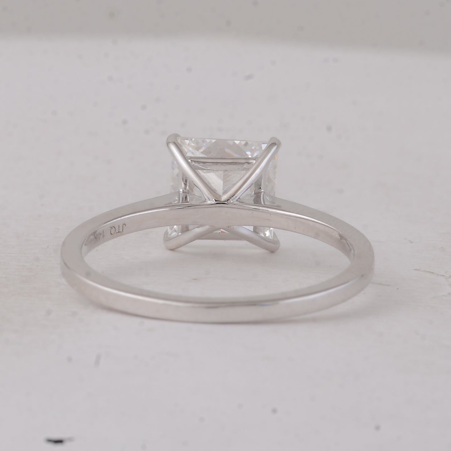 2.07 Carats Lab Grown Diamond 14K Gold Ring
