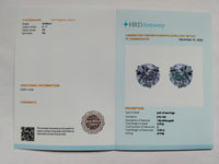 5.63 Carats Lab Grown Diamond 14K Gold Earrings