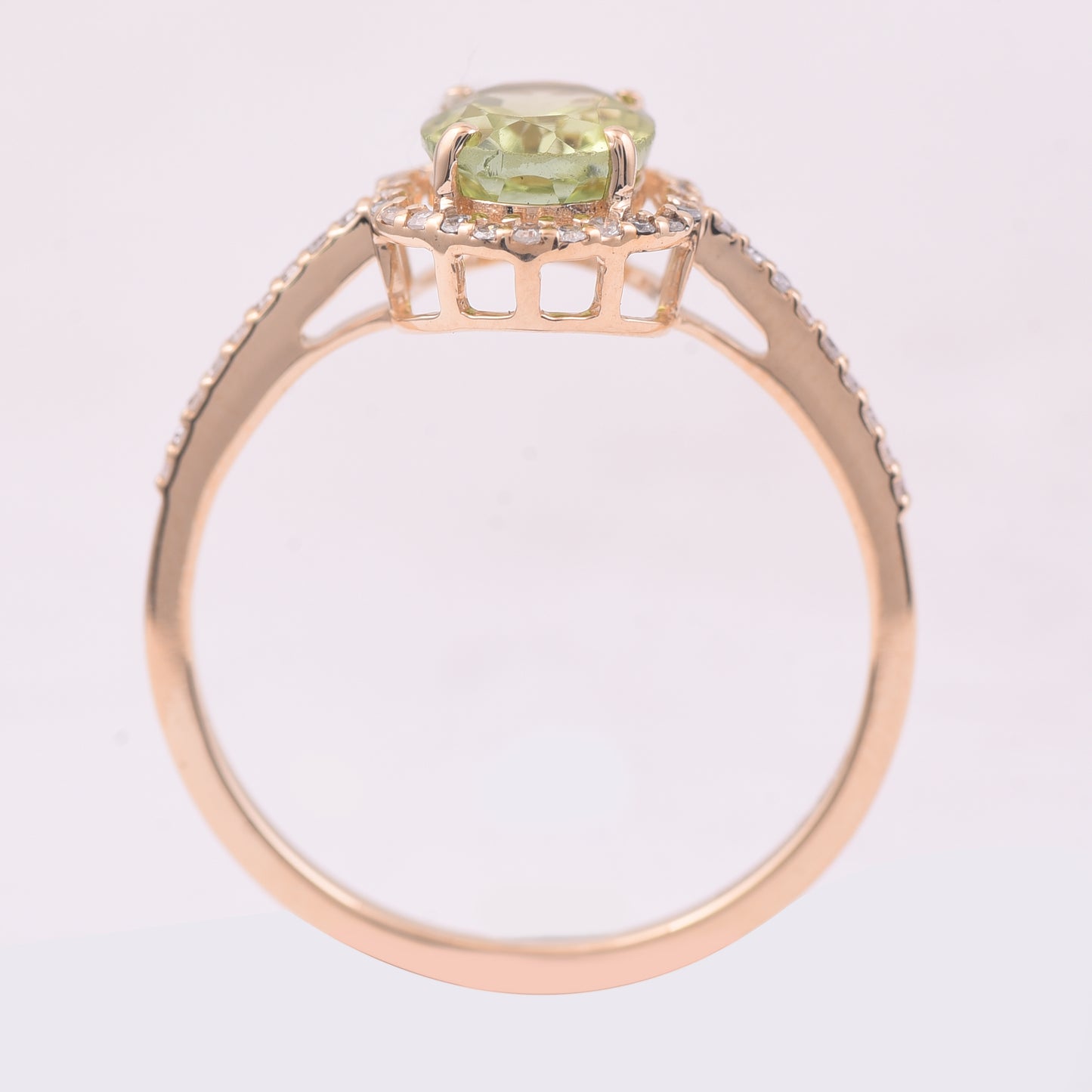 1.48 Ct Oval Mixed Cut Natural Tourmaline 14K Gold Ring