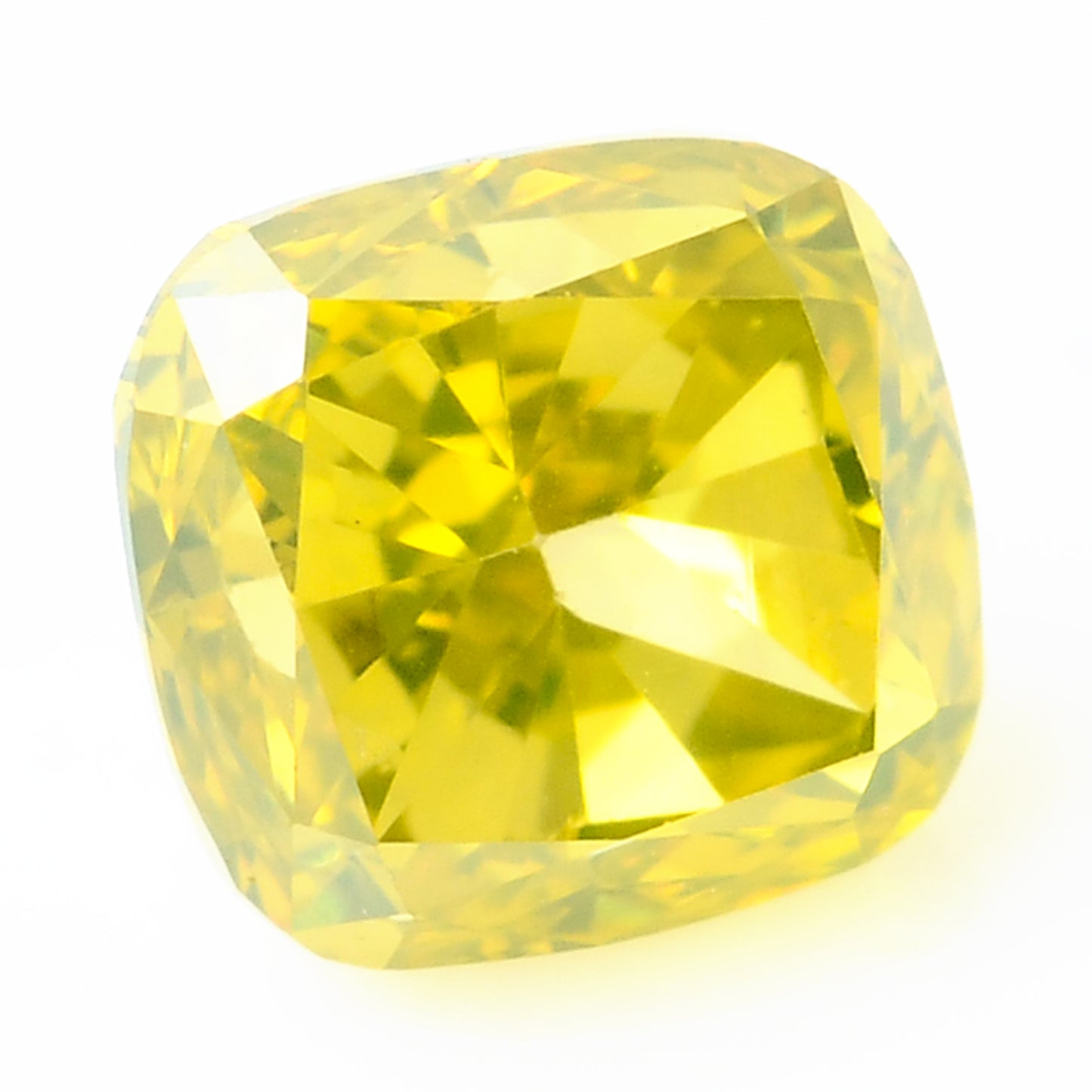 0.31 Carat Yellow Diamond Cushion Loose Gemstone