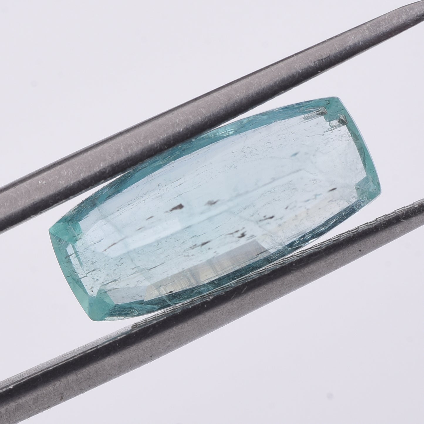 3.1 Natural Beryl Emerald Rectangular Cushion Mixed Cut Gemstone