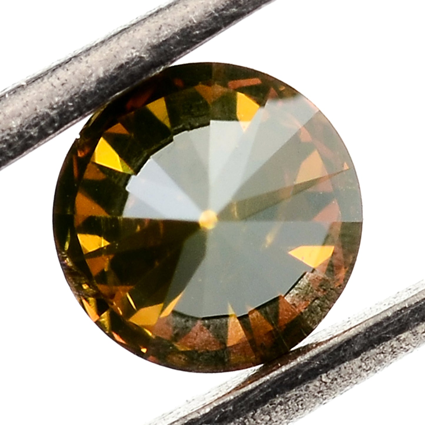 0.50 Red Diamond Round Loose Gemstone