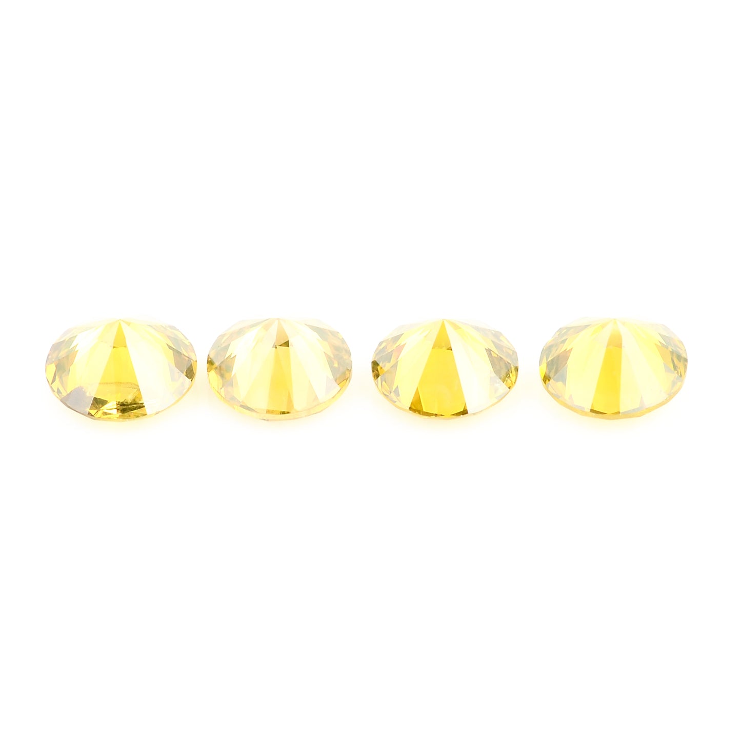0.66 Yellow Diamond Round Loose Gemstone