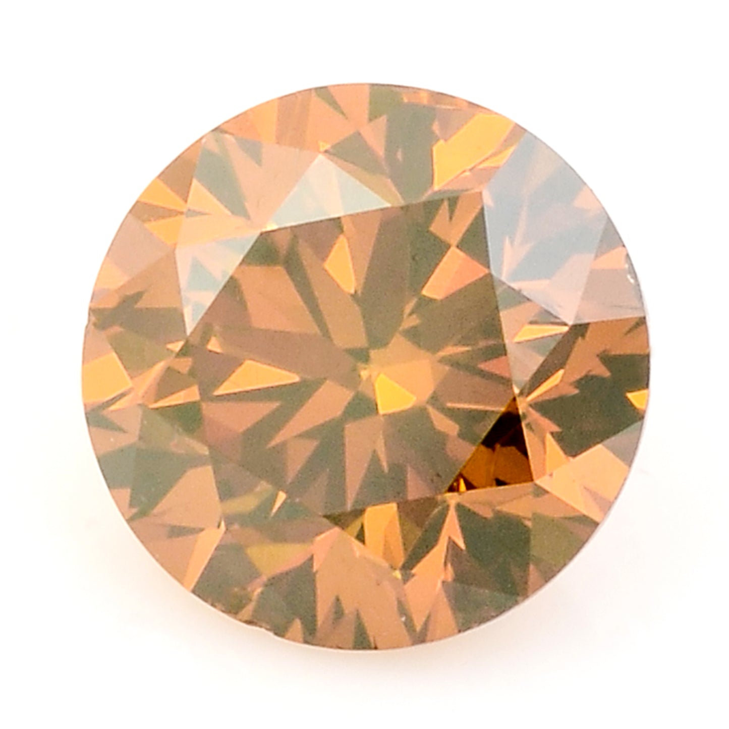 0.30 Red Diamond Round Loose Gemstone