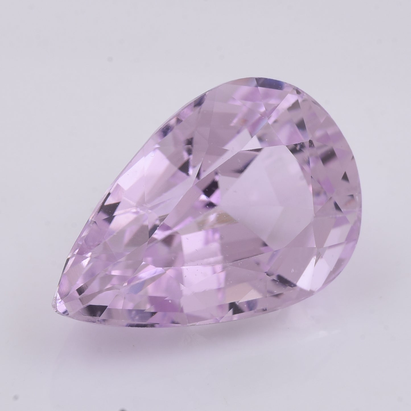 26.22 Natural Spodumene Kunzite Pear Mixed Cut Gemstone