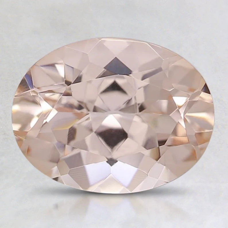 4.53 Carats Morganite Oval Loose Gemstone