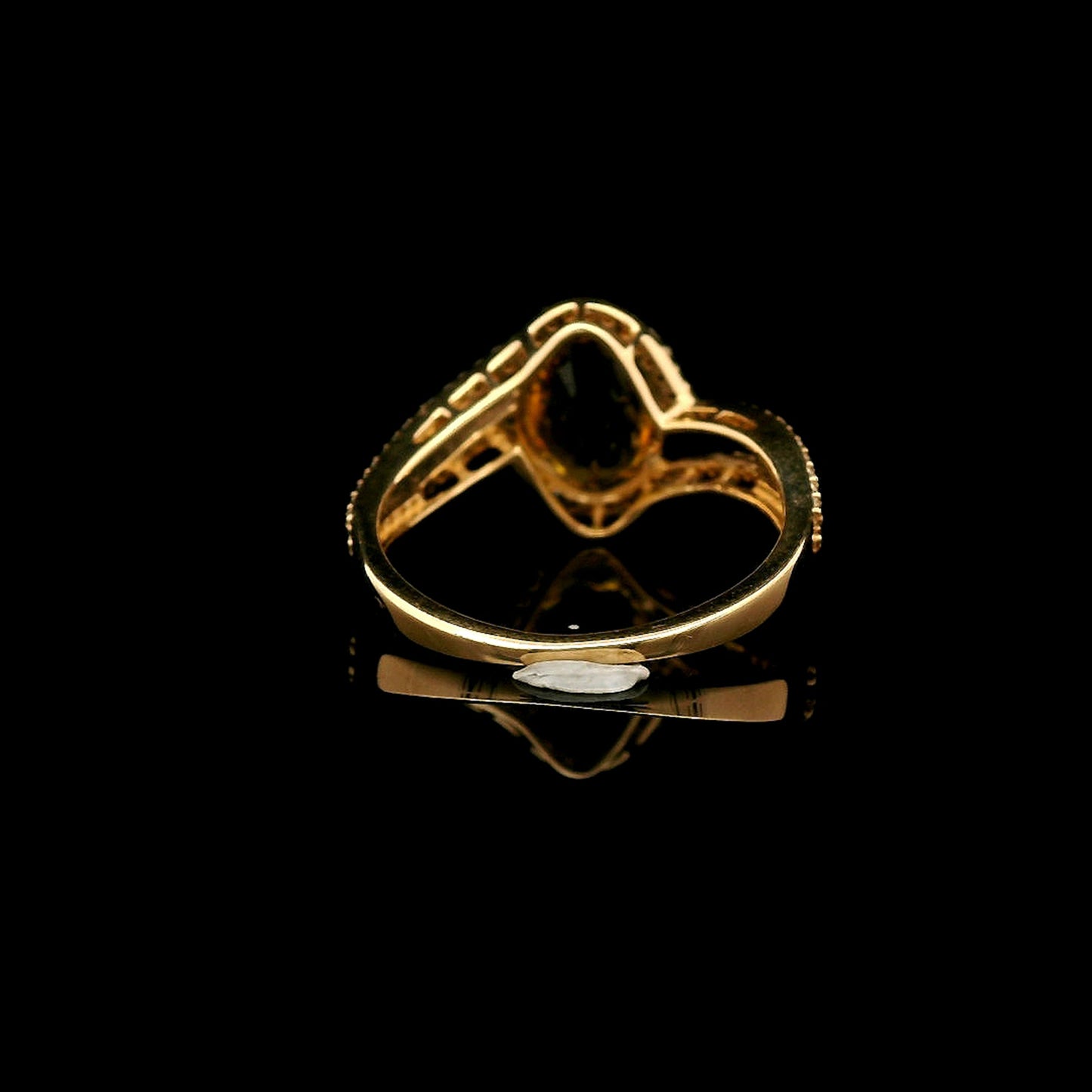 2.54 Ct Oval Mixed Cut Natural Bi-Coloured Sapphire 14K Gold Ring