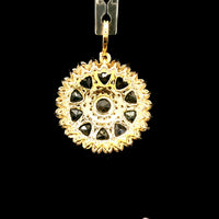 2.99 Ct Round Sapphire 14K Gold Pendant