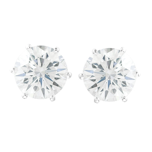 3.13 Carats Lab Grown Diamond 14K Gold Earrings