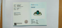 1.96 Ct Octagon Step Cut Natural Emerald 14K Gold Ring