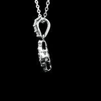 0.31 Ct Round Diamond 925 Sterling Silver Pendant