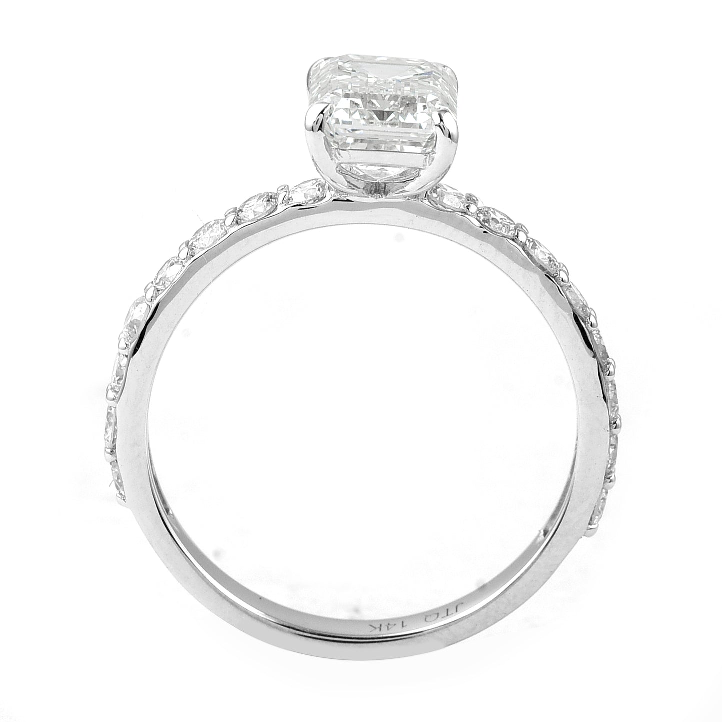 2.50 Carats Lab Grown Diamond 14K Gold Ring