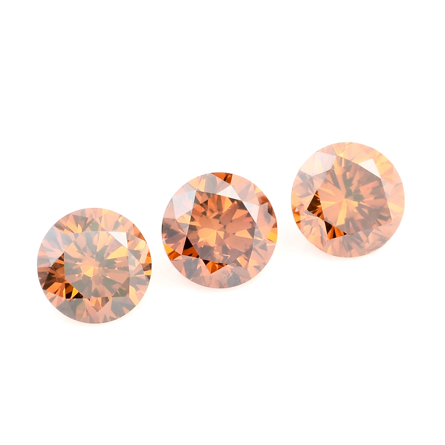 0.51 Red Diamond Round Loose Gemstone