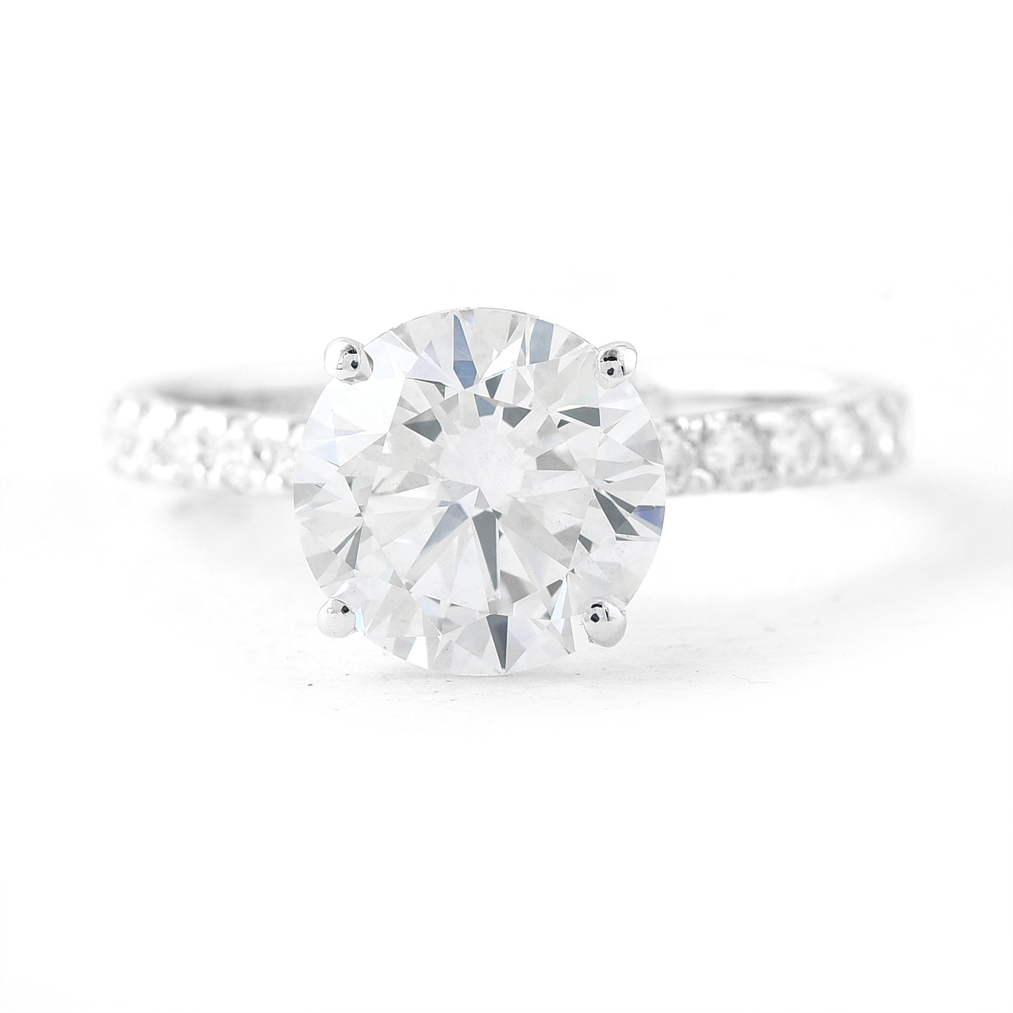2.96 Carats Lab Grown Diamond 14K Gold Earrings