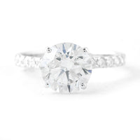 2.96 Carats Lab Grown Diamond 14K Gold Earrings