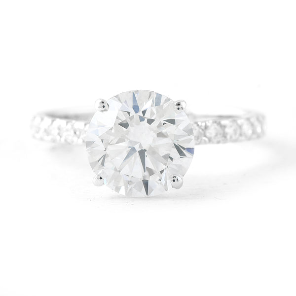 2.96 Carats Lab Grown Diamond 14K Gold Earrings