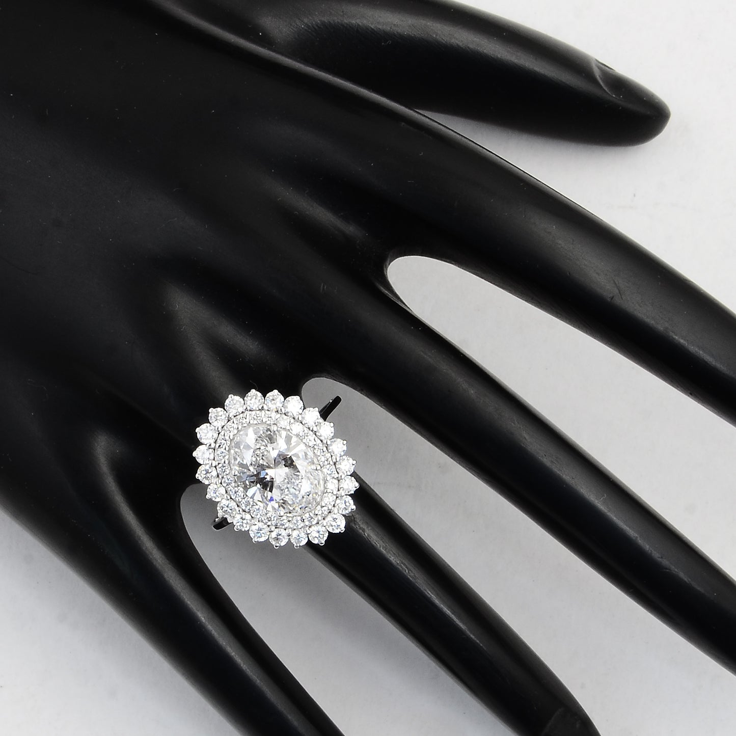 4.05 Carats Lab Grown Diamond 14K Gold Ring