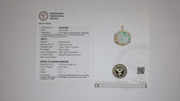 20.80 Ct Oval Cabochon Natural Opal 14K Gold Pendant