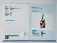 1.35 Ct Oval Natural Multi Coloured Sapphire 14K Gold Pendant